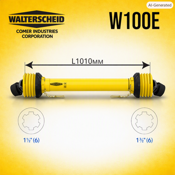 Карданный вал ECO W100/L=1010мм SD05 Walterscheid 1800003, W100E1010 1800003 фото