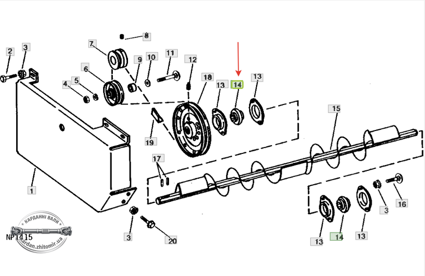 JD9313 Подшипник шариковый 25.4X62.0X24.0X16.0, с 6-гран. отв. (206KRRB6/211587C91/135241/JD9313) (JOHN DEERE) JD9313  фото