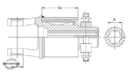 Муфта обгонная F5/2R W2600 1 3/4" - (20) KB GESCHL Walterscheid 1172699, 56.152.41 1172699 фото