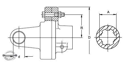 Муфта со срезным болтом KB61/20 W2400 KNP 1 3/4"-(6) KF R56 M10 292 Walterscheid 1360923, 57.170.18 1360923 фото