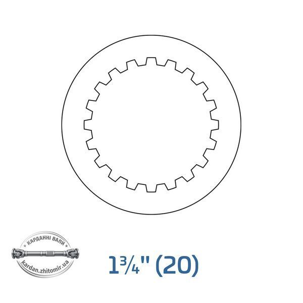 Муфта со срезным болтом KB61/20 W2500 KNP 1 3/4"-(20) KF R56 M10 292 Walterscheid 1382986, 57.179.18 1382986 фото