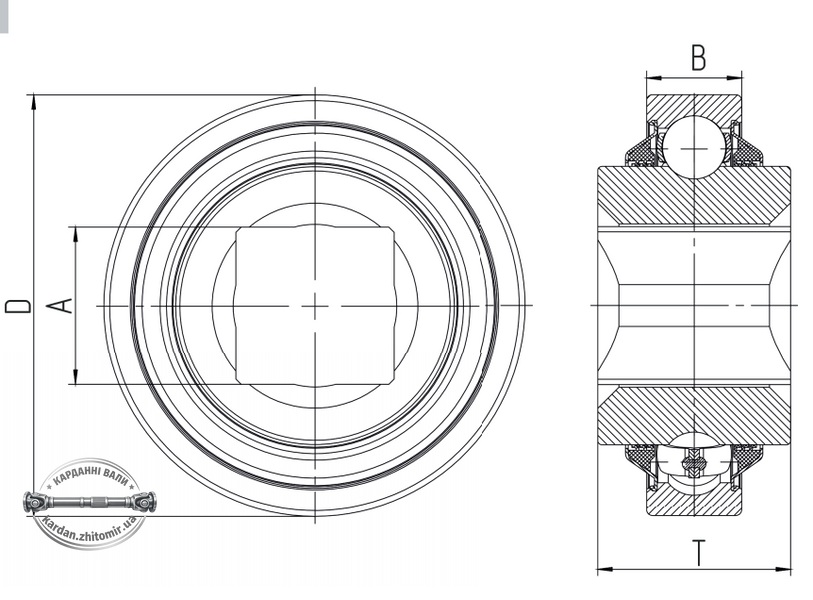 W208PP5 Подшипник шариковый 29,972X80X36,525 PEER W208PP5, JD9350, 963889R91, H747139, 1025130M1. PS01002, 5AS08-11/8C3 W208PP5 фото